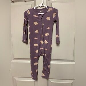 Kyte Baby Baby Hippo Zip Romper - 18-24M